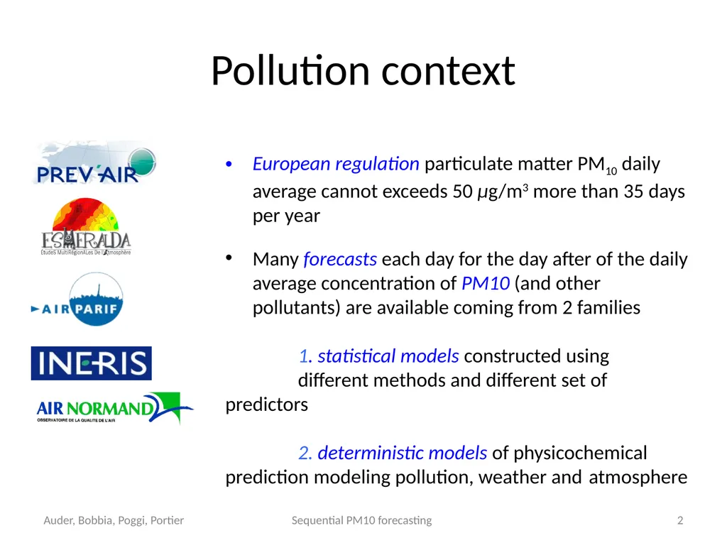 Sequential Aggregation of Heterogeneous Experts - slide 2 of 12