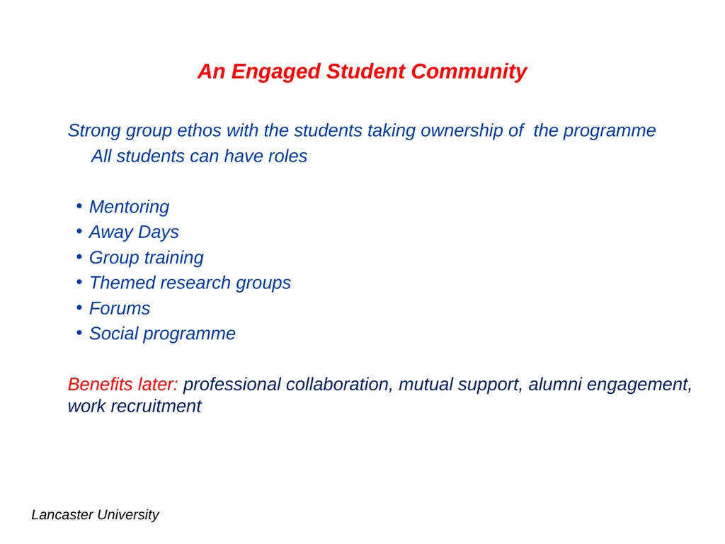 Supporting postgraduate students – best practices - slide 18 of 20