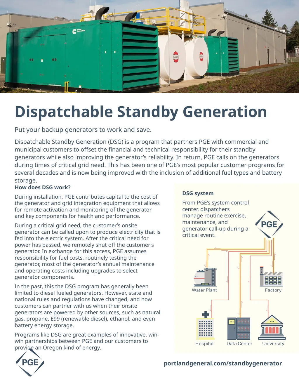 Dispatchable Standby Generation - slide 1 of 2