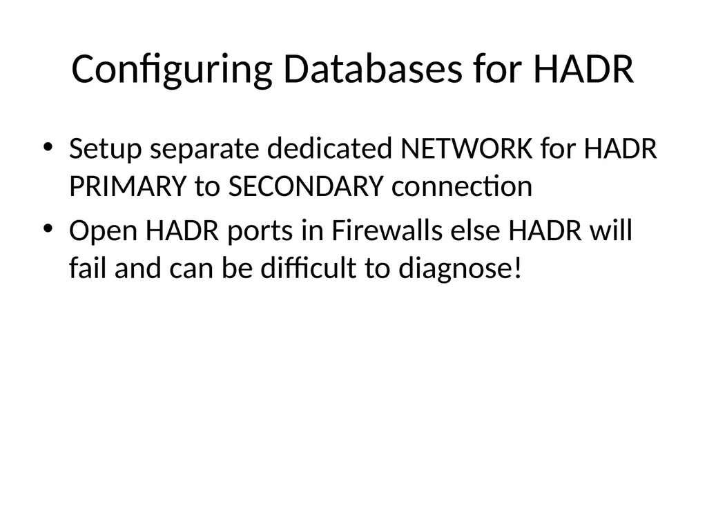 Achieving High Availability with DB2 HADR and - slide 12 of 67
