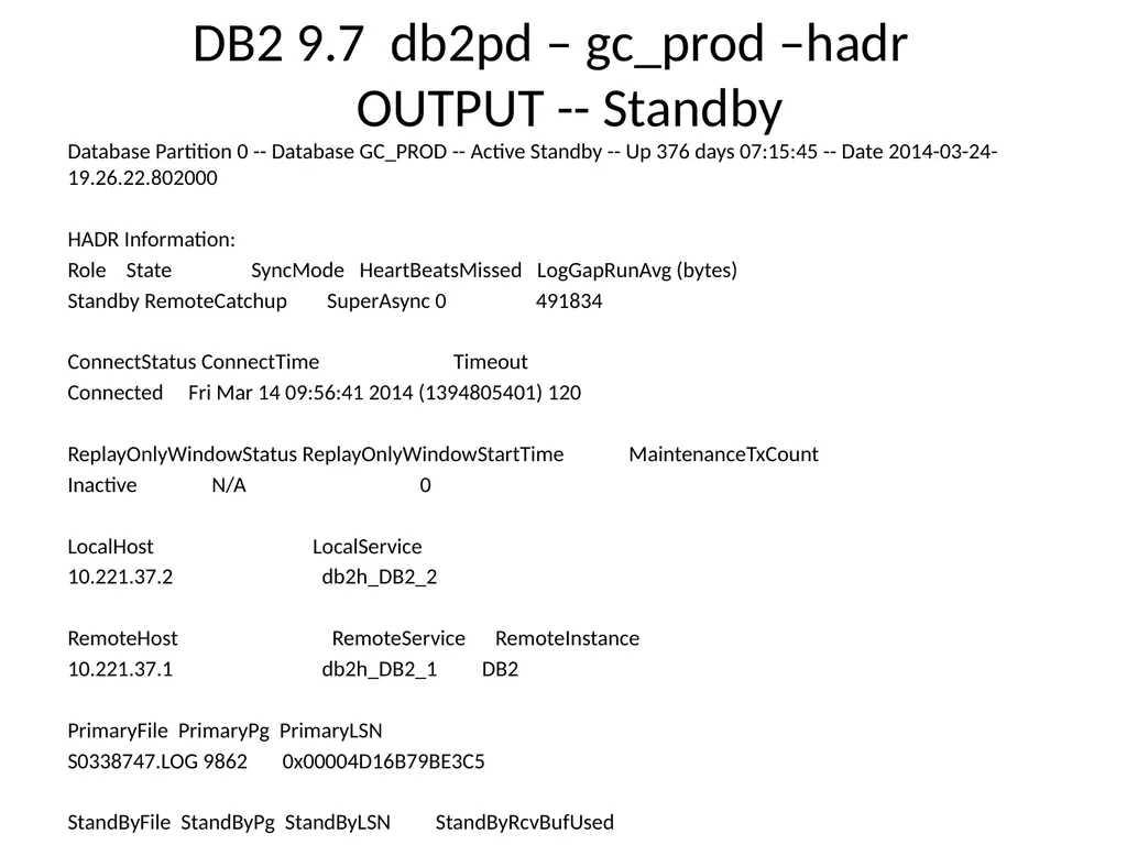 Achieving High Availability with DB2 HADR and - slide 28 of 67