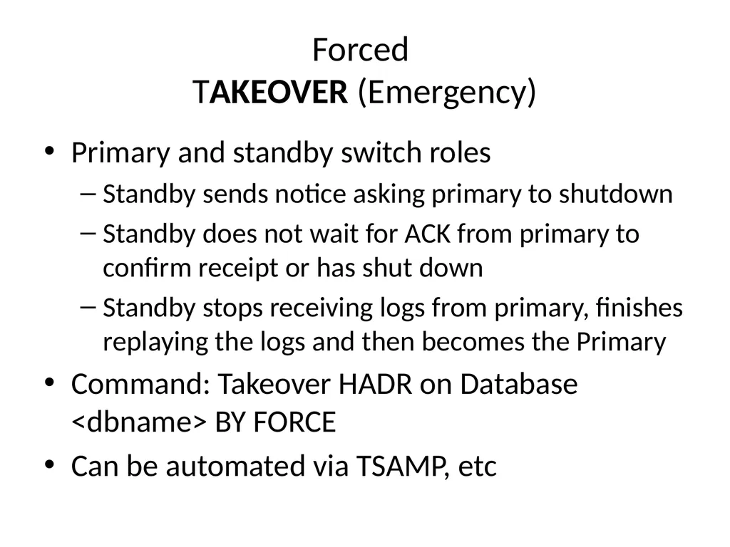 Achieving High Availability with DB2 HADR and - slide 34 of 67