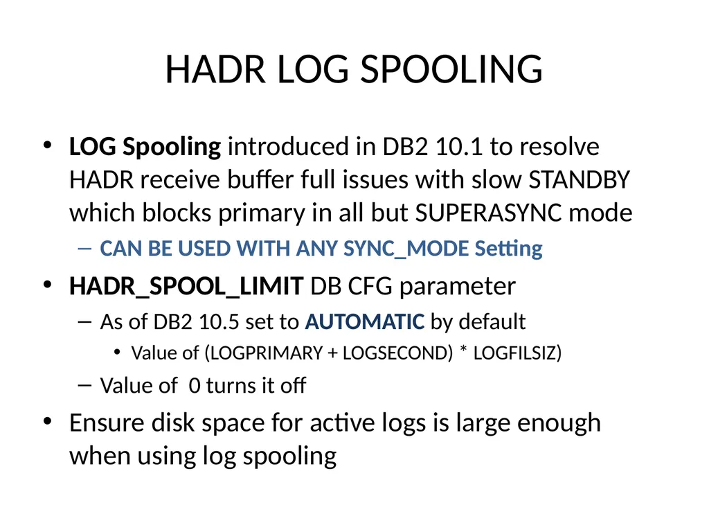 Achieving High Availability with DB2 HADR and - slide 20 of 67