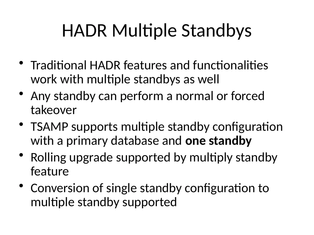 Achieving High Availability with DB2 HADR and - slide 36 of 67