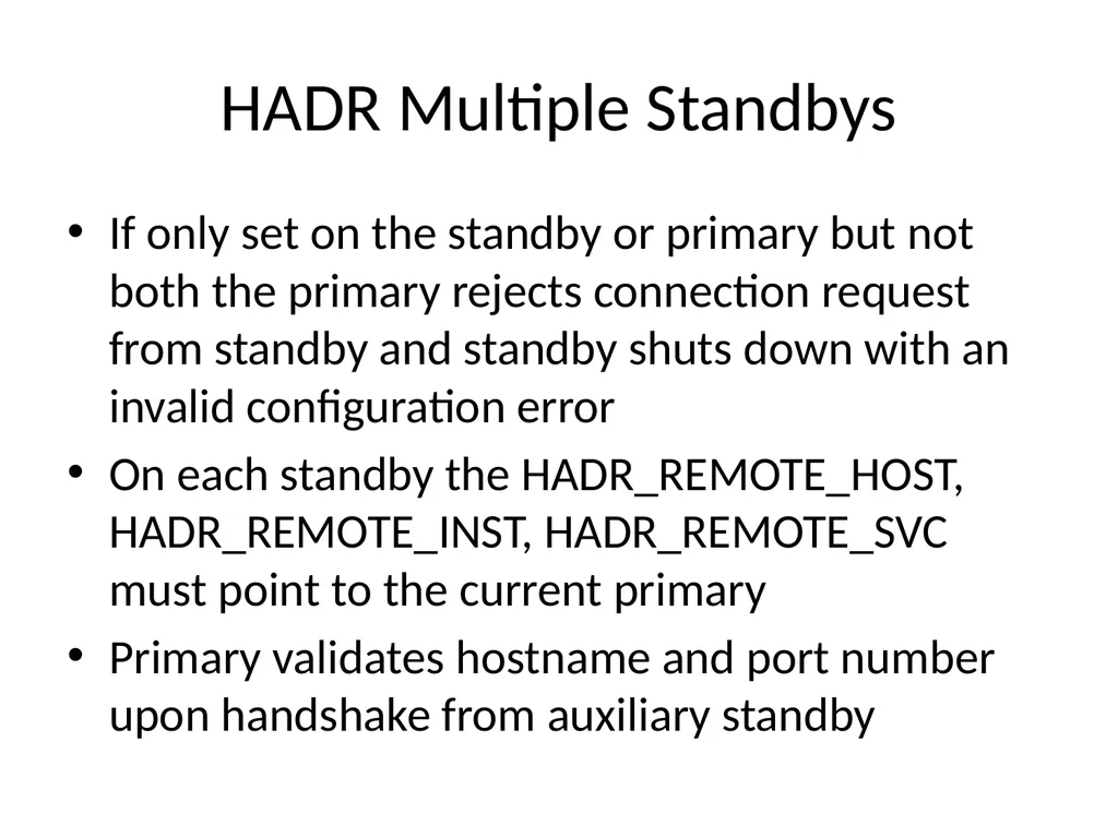 Achieving High Availability with DB2 HADR and - slide 38 of 67