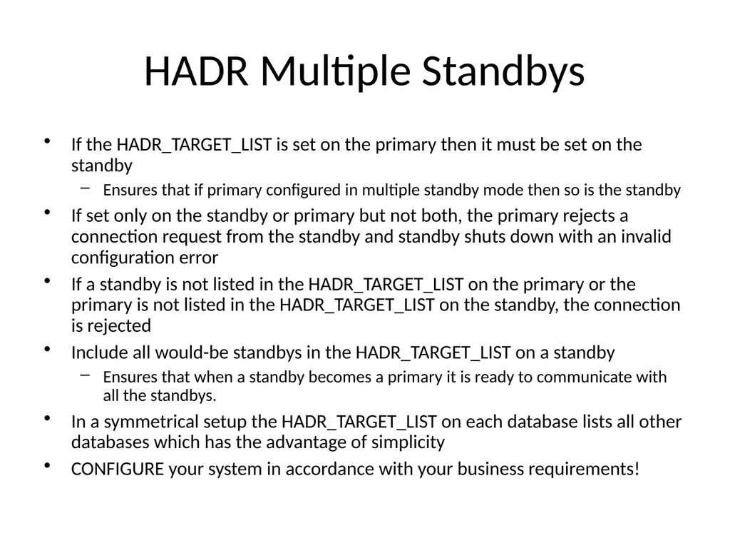 Achieving High Availability with DB2 HADR and - slide 39 of 67