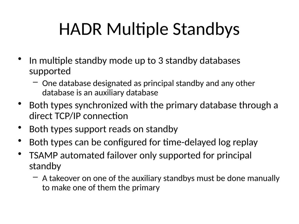 Achieving High Availability with DB2 HADR and - slide 40 of 67