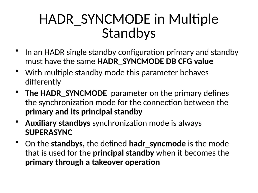 Achieving High Availability with DB2 HADR and - slide 41 of 67
