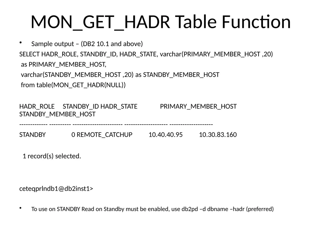 Achieving High Availability with DB2 HADR and - slide 31 of 67