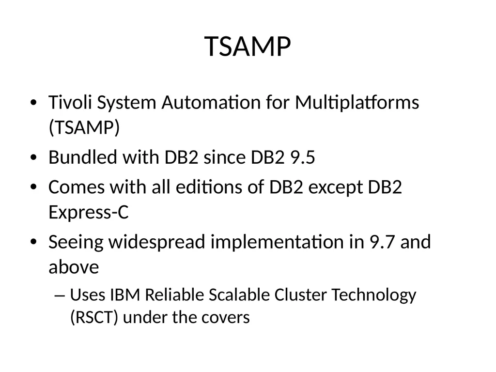 Achieving High Availability with DB2 HADR and - slide 50 of 67