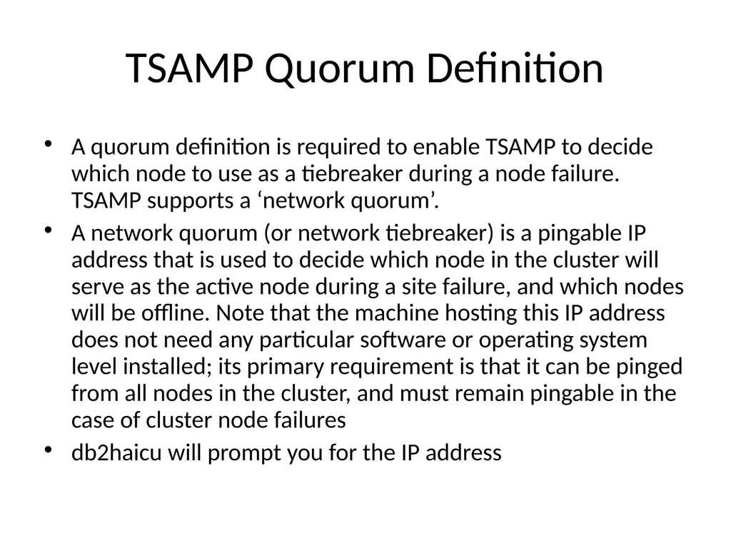 Achieving High Availability with DB2 HADR and - slide 57 of 67