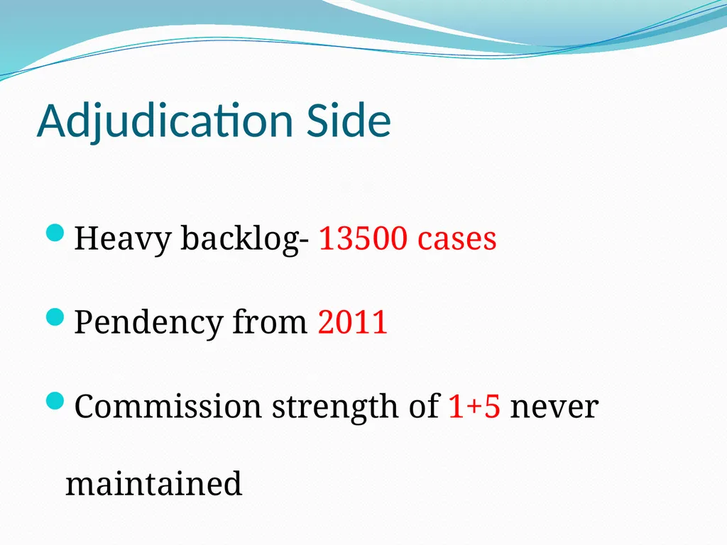 EMERGING ISSUES IN THE IMPLEMENTATION OF THE RTI - slide 8 of 16