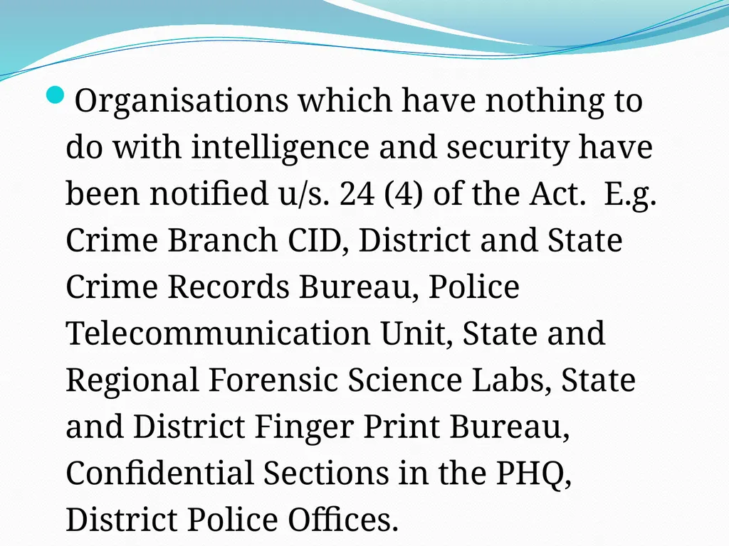 EMERGING ISSUES IN THE IMPLEMENTATION OF THE RTI - slide 13 of 16