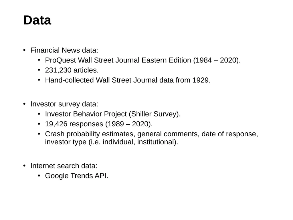 Crash Narratives William Goetzmann (Yale), Dasol - slide 14 of 22