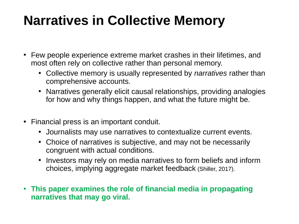 Crash Narratives William Goetzmann (Yale), Dasol - slide 4 of 22