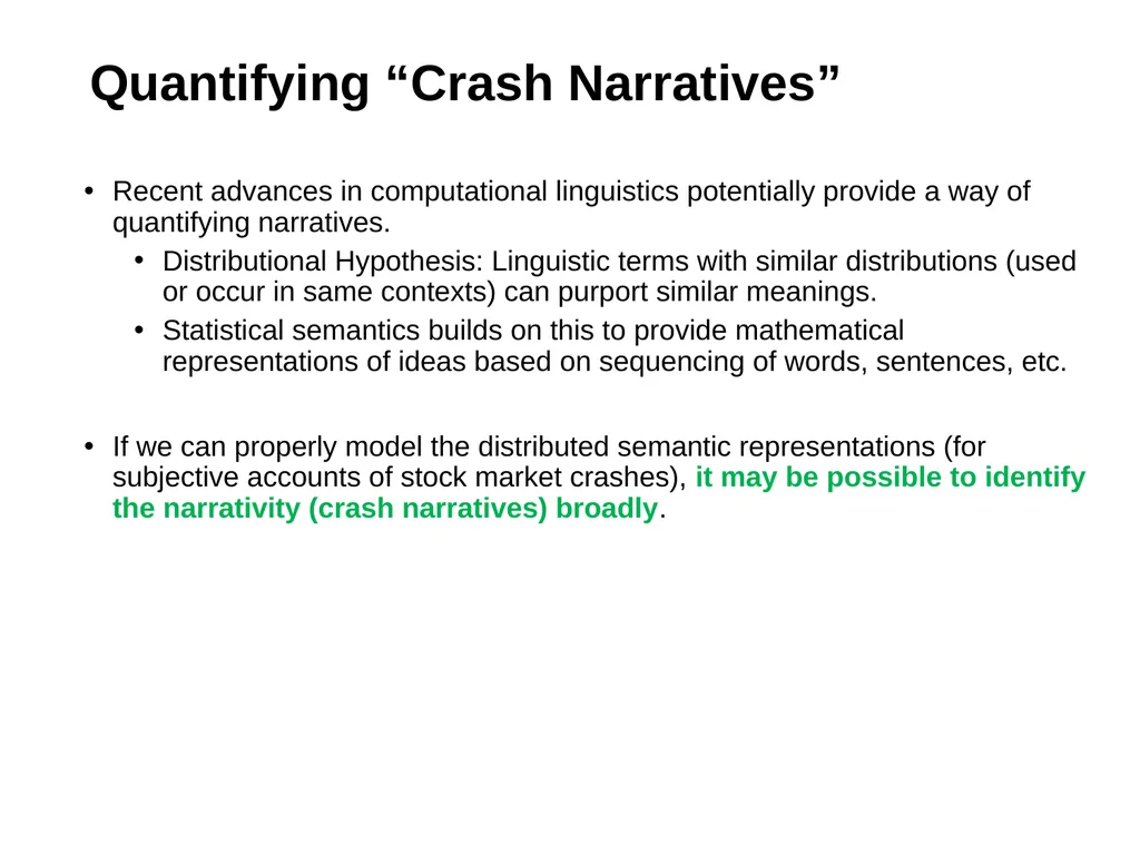 Crash Narratives William Goetzmann (Yale), Dasol - slide 9 of 22