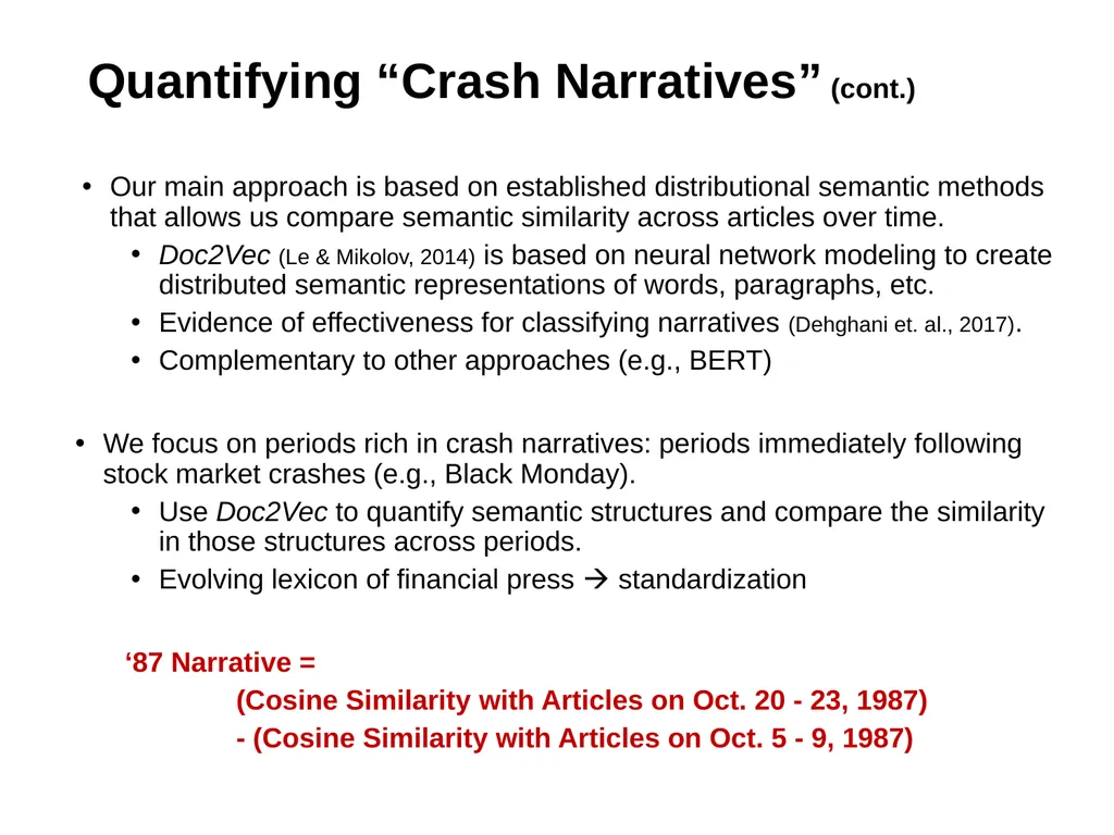 Crash Narratives William Goetzmann (Yale), Dasol - slide 10 of 22