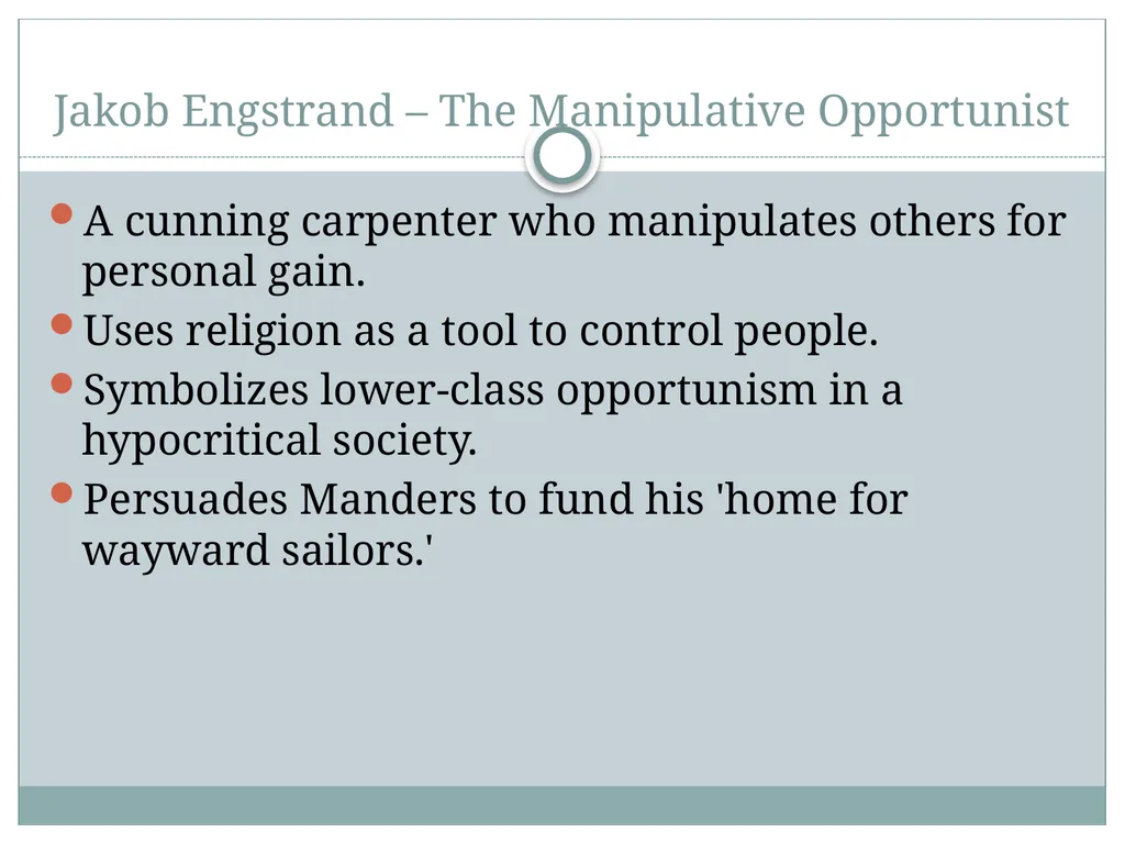 A Critical Analysis Characters in Henrik Ibsen’s - slide 6 of 8