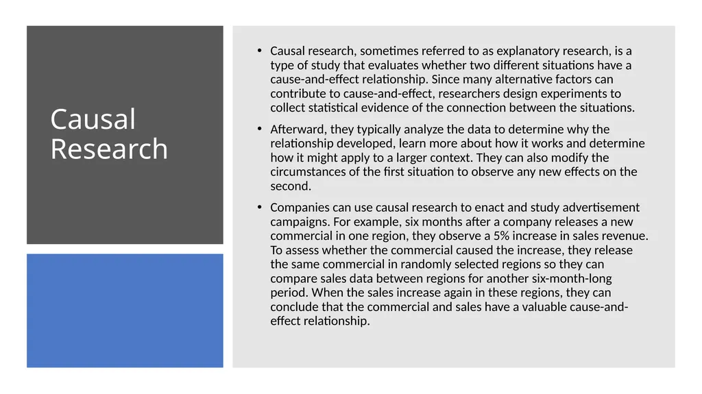 Classification of the Research Design: Research - slide 14 of 14