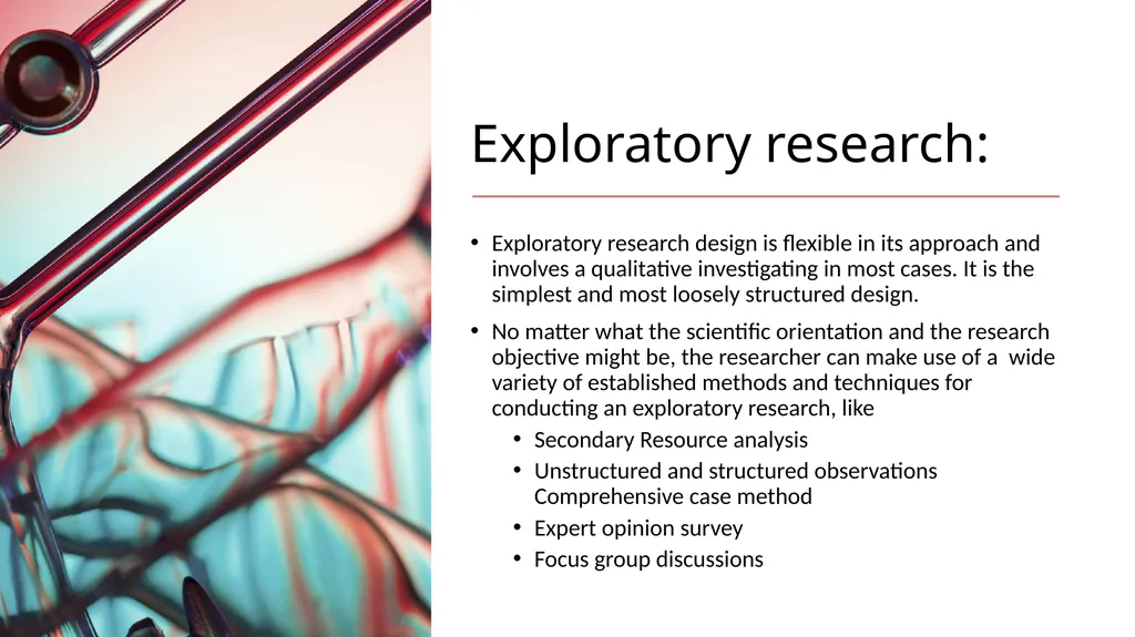 Classification of the Research Design: Research - slide 2 of 14