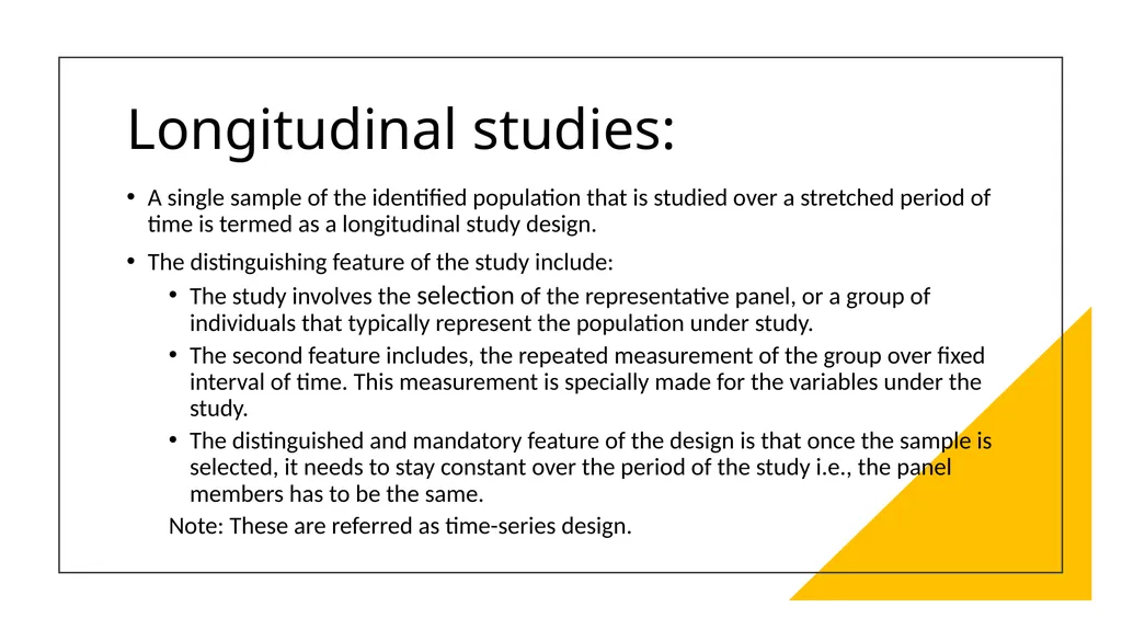 Classification of the Research Design: Research - slide 13 of 14
