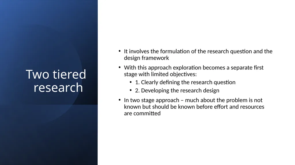 Classification of the Research Design: Research - slide 9 of 14