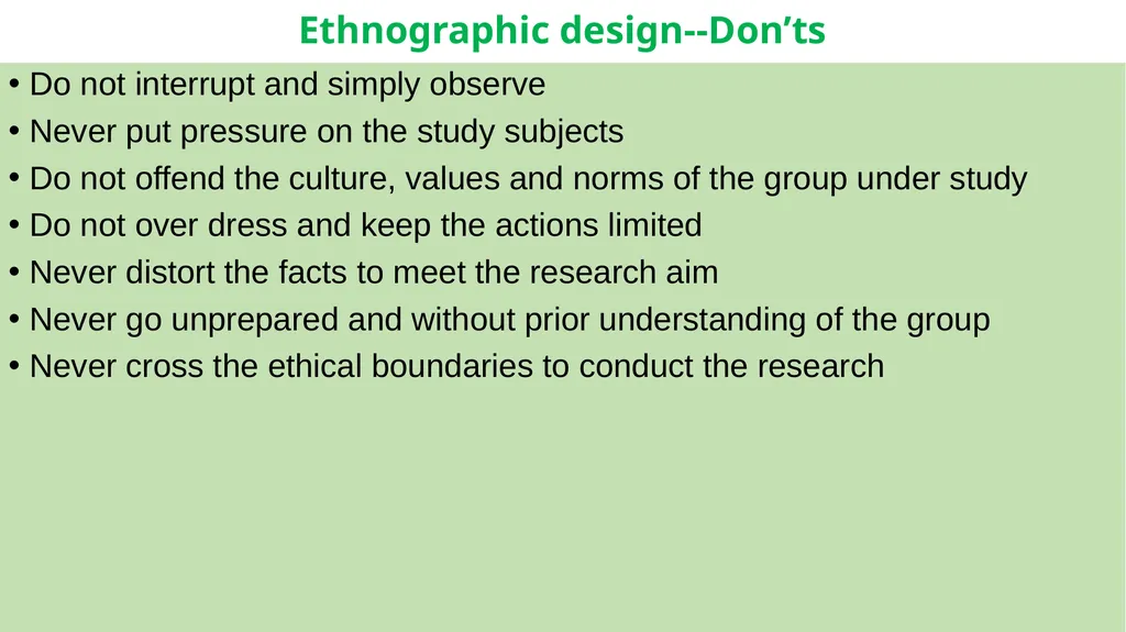 Ethnography literally means 'a portrait of a - slide 16 of 21