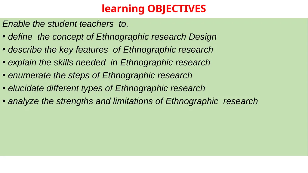 Ethnography literally means 'a portrait of a - slide 4 of 21