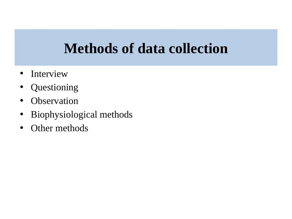 Data collection process Data Collection Data are - slide 5 of 32