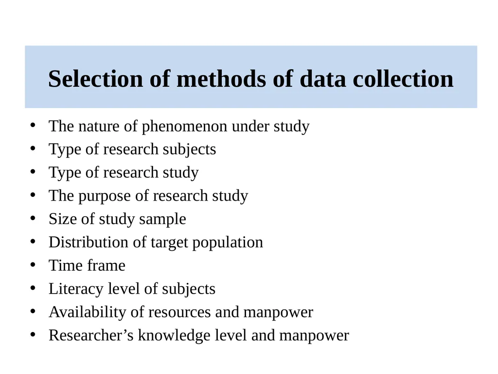 Data collection process Data Collection Data are - slide 4 of 32