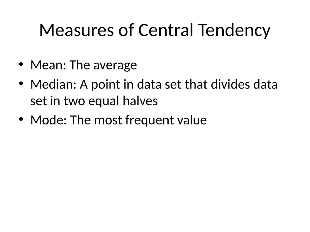 Descriptive and Inferential Statistic Dr. Dyal - slide 5 of 19