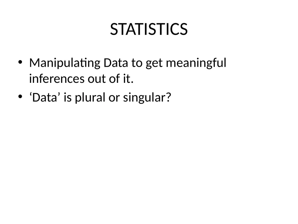 Descriptive and Inferential Statistic Dr. Dyal - slide 2 of 19