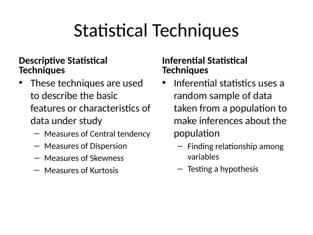 Descriptive and Inferential Statistic Dr. Dyal - slide 4 of 19