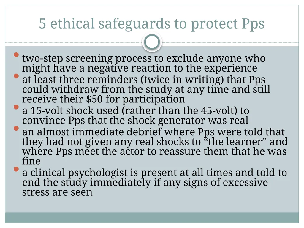 Replicating Milgram Would People Still Obey Today? - slide 12 of 44