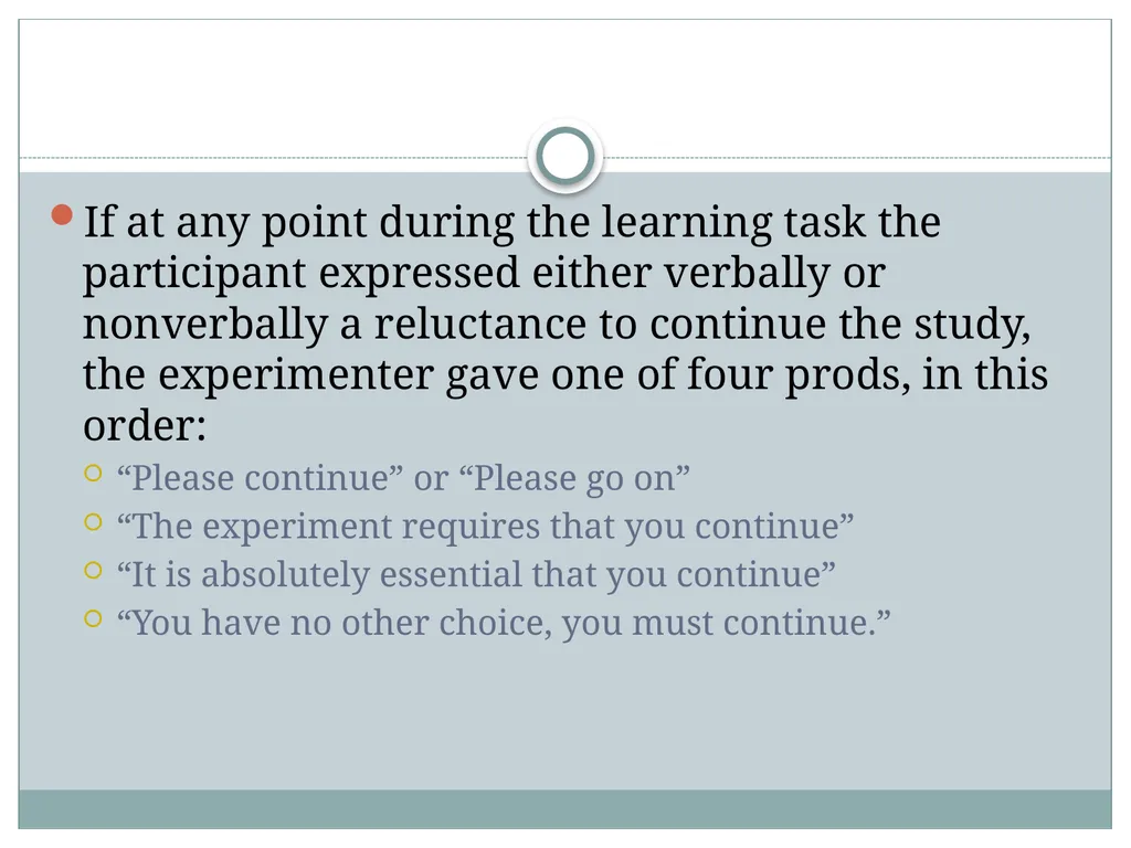 Replicating Milgram Would People Still Obey Today? - slide 30 of 44