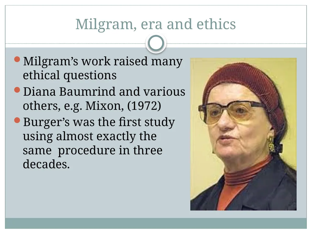 Replicating Milgram Would People Still Obey Today? - slide 2 of 44