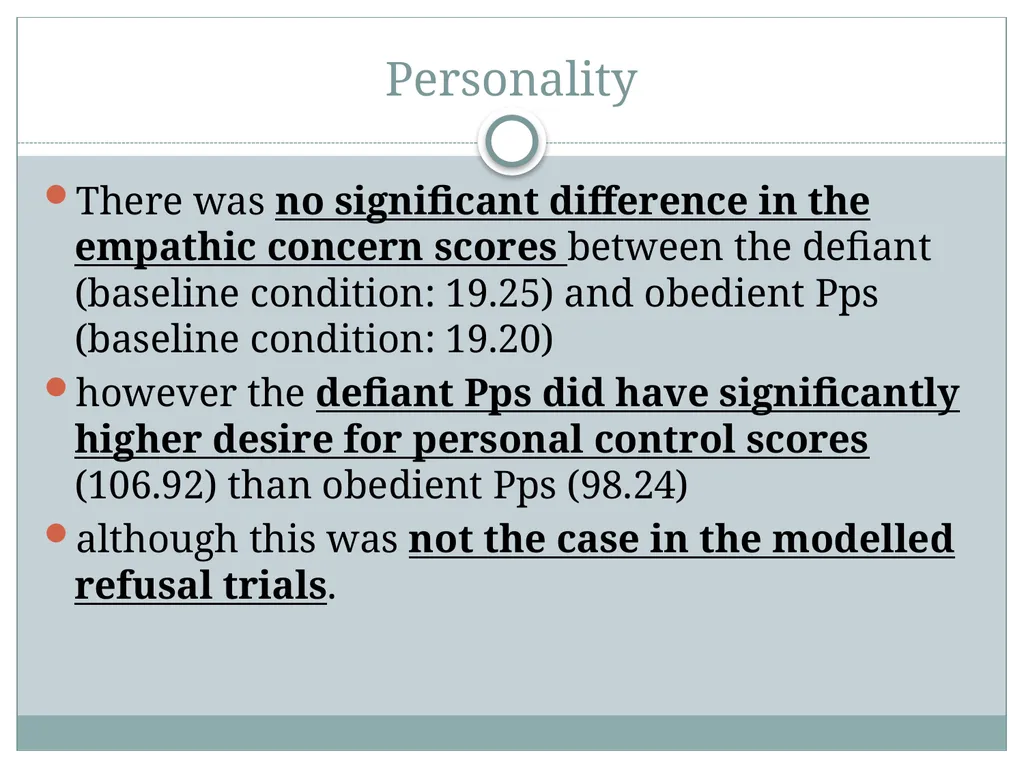 Replicating Milgram Would People Still Obey Today? - slide 40 of 44