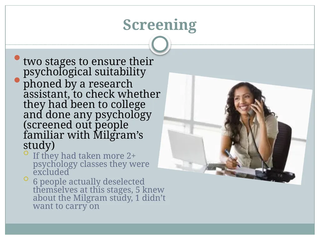 Replicating Milgram Would People Still Obey Today? - slide 14 of 44