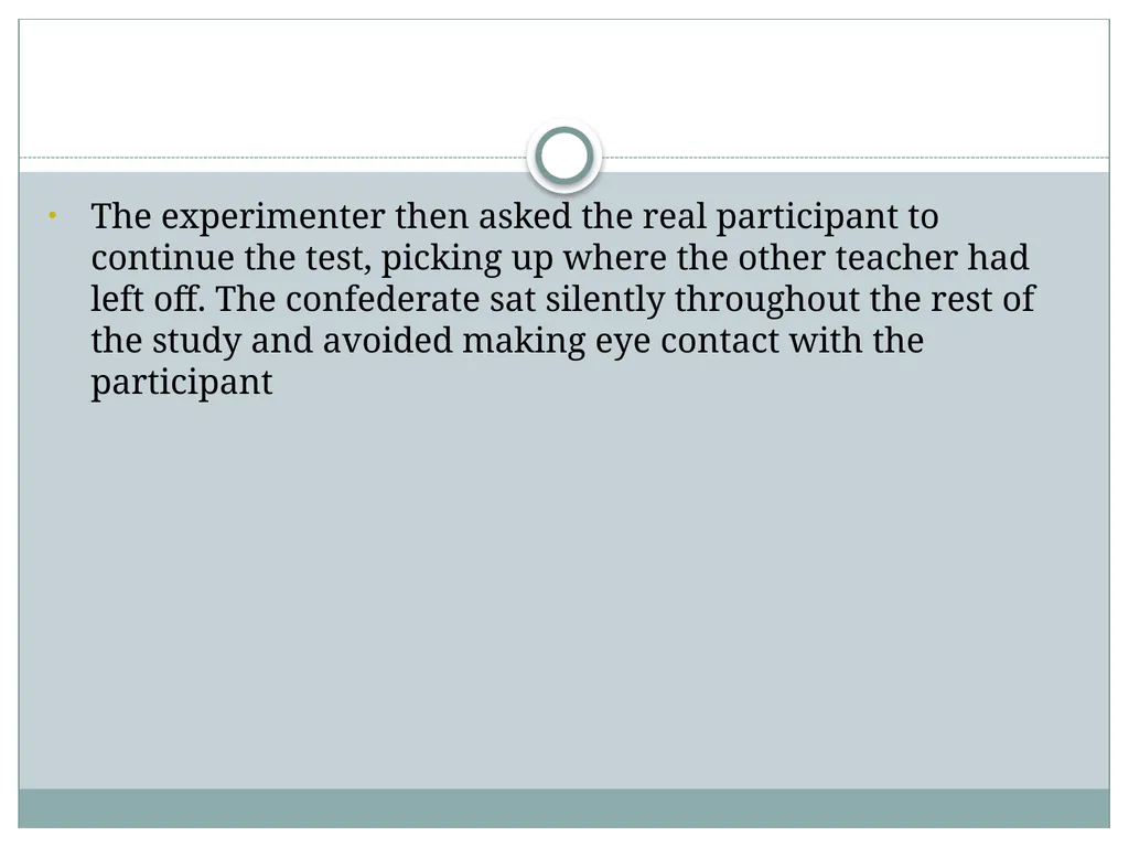 Replicating Milgram Would People Still Obey Today? - slide 37 of 44