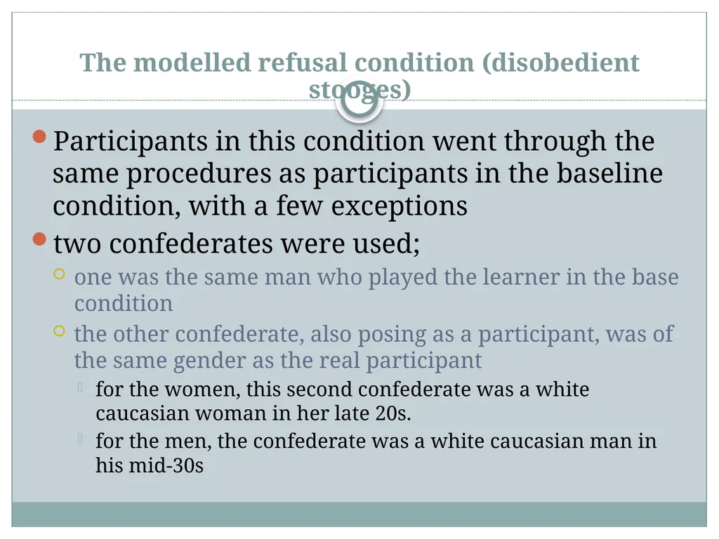 Replicating Milgram Would People Still Obey Today? - slide 34 of 44