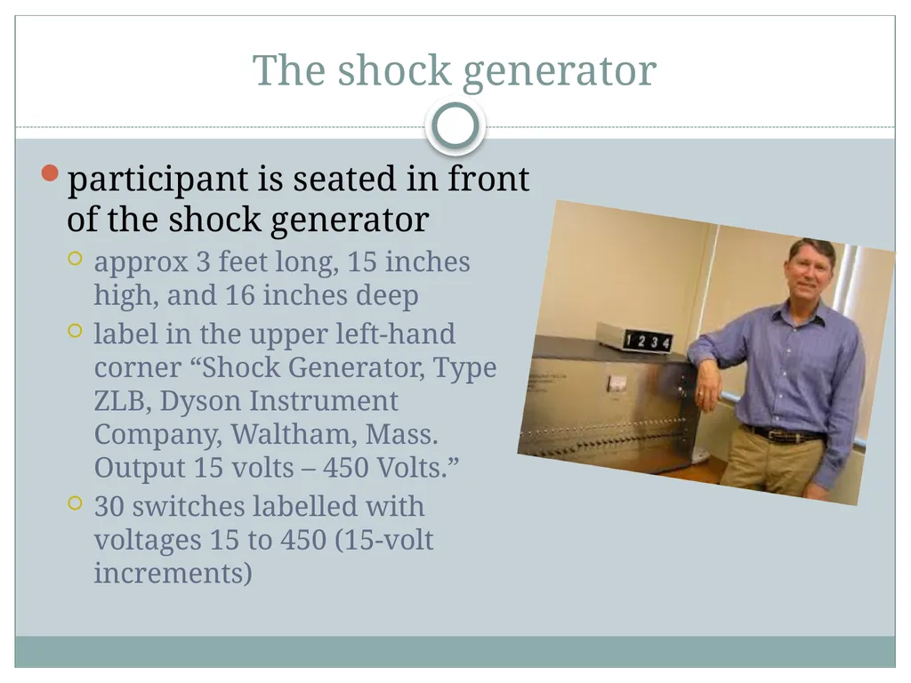 Replicating Milgram Would People Still Obey Today? - slide 24 of 44