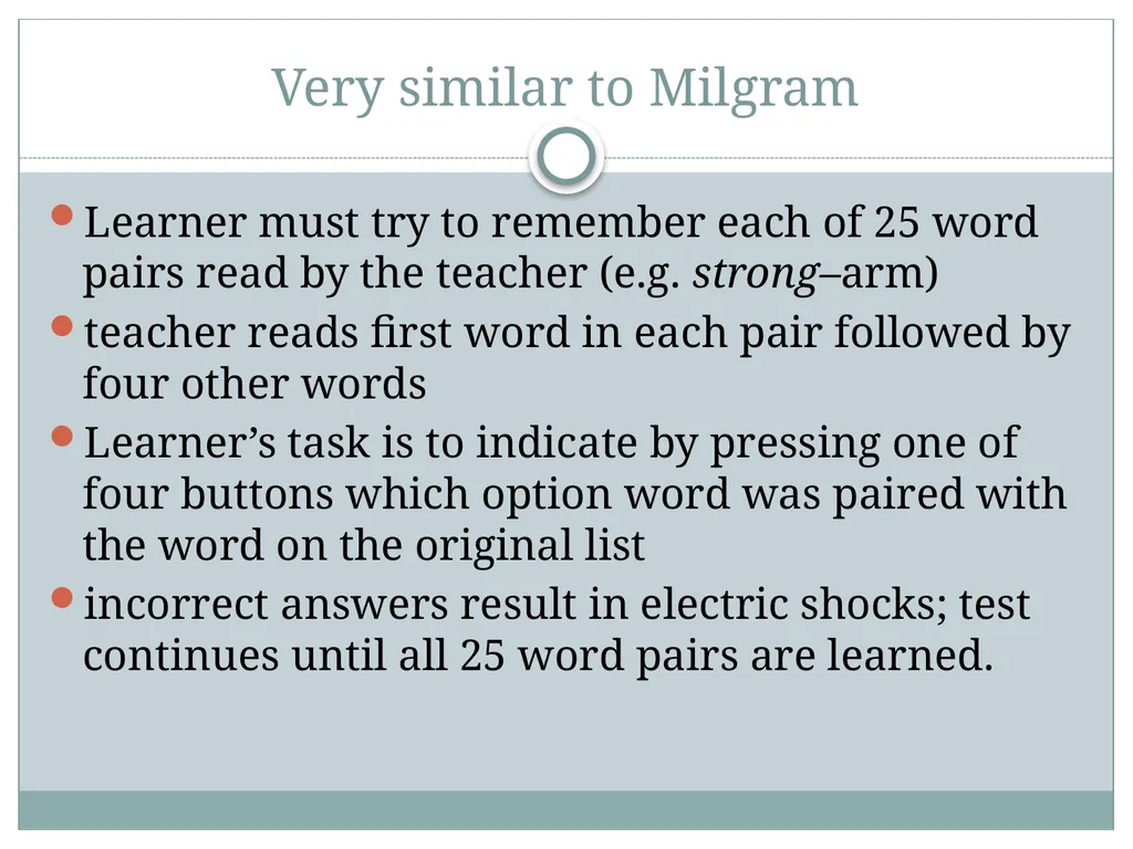 Replicating Milgram Would People Still Obey Today? - slide 22 of 44