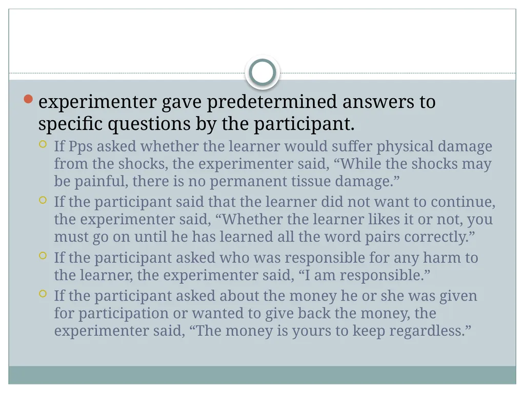 Replicating Milgram Would People Still Obey Today? - slide 32 of 44