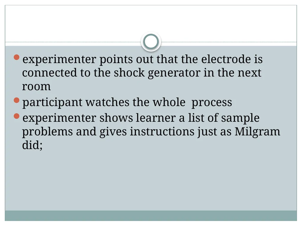 Replicating Milgram Would People Still Obey Today? - slide 21 of 44