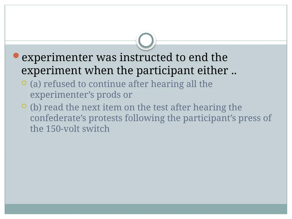 Replicating Milgram Would People Still Obey Today? - slide 29 of 44
