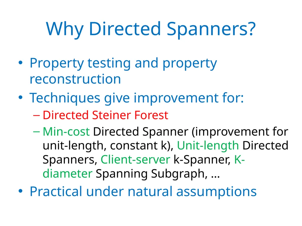 Approximation for Directed Spanner Grigory - slide 4 of 12