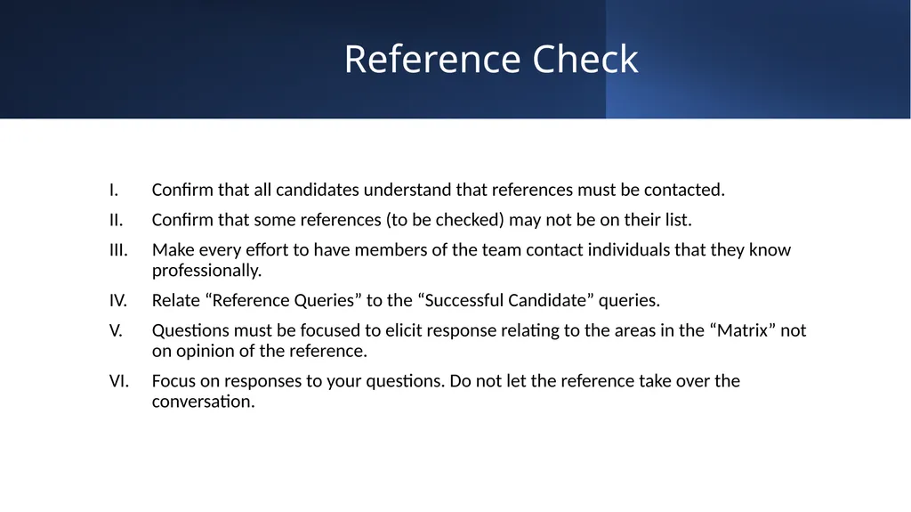 Behaviorally Directed Hiring Process An Overview - slide 8 of 8