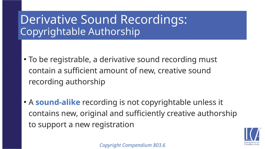 Representing the LCA Music Client: Song Rights - slide 41 of 52