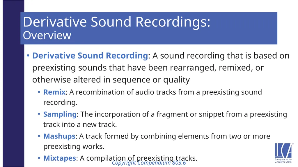 Representing the LCA Music Client: Song Rights - slide 40 of 52