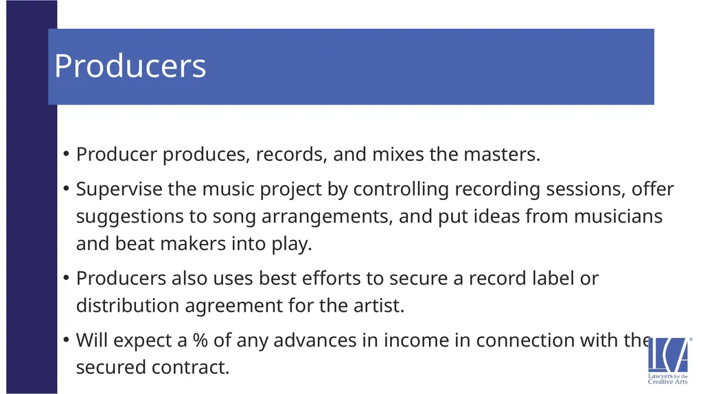 Representing the LCA Music Client: Song Rights - slide 46 of 52